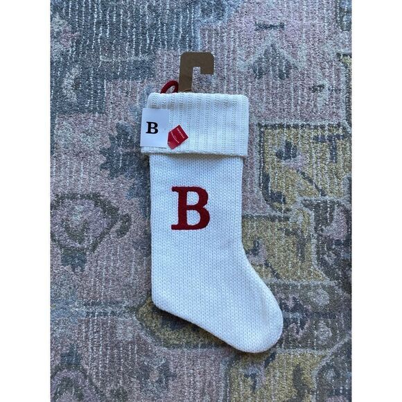 Wondershop Knitted Christmas Stocking Letter B - Picture 5 of 8